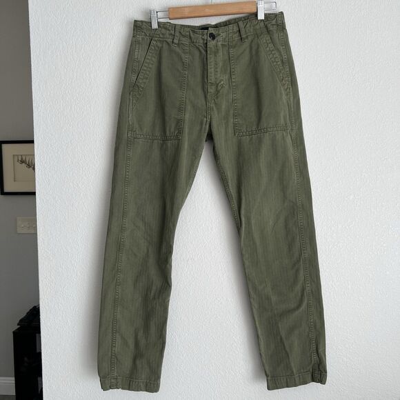 C.O.F. Studio Mens Fatigue Military Pants Size 31 Olive Green - Picture 1 of 9